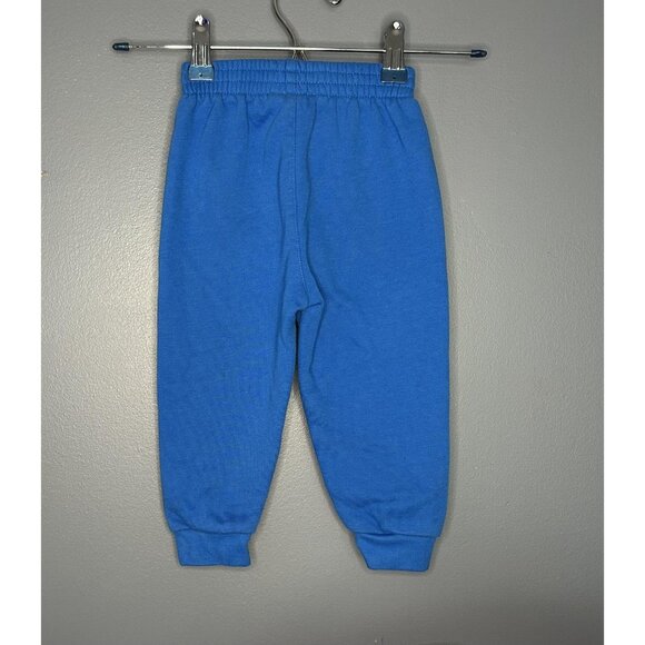 Nike Pants Toddler 18M Blue Fleece Joggers Sweatpants Swoosh Logo Elastic Waist - Picture 2 of 5
